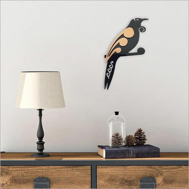 New Zealand Koru Bird Wall Decor Rustic Charm
